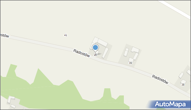 Radostów, Radostów, 40, mapa Radostów