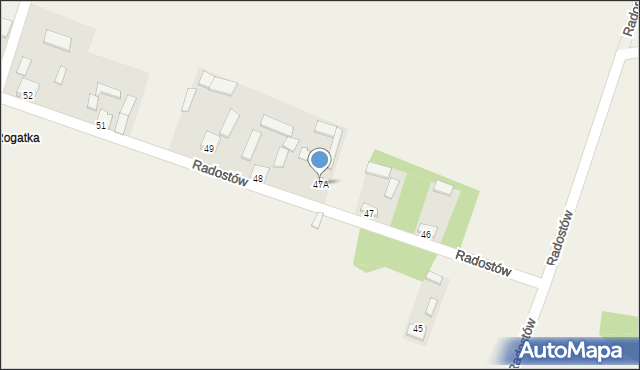 Radostów, Radostów, 47A, mapa Radostów