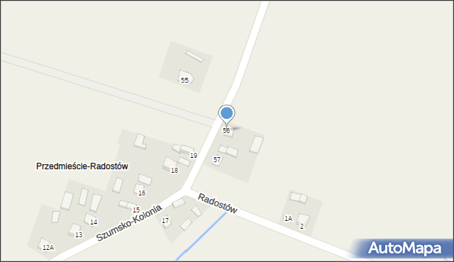 Radostów, Radostów, 56, mapa Radostów