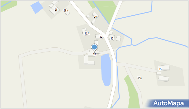 Radostów Średni, Radostów Średni, 34, mapa Radostów Średni