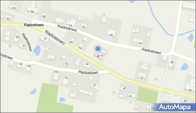 Radostowo, Radostowo, 46, mapa Radostowo