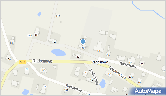 Radostowo, Radostowo, 60, mapa Radostowo