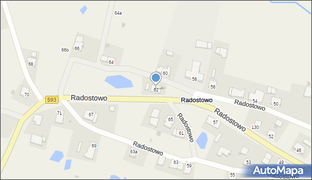 Radostowo, Radostowo, 62, mapa Radostowo