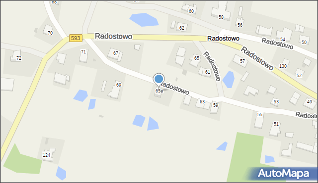 Radostowo, Radostowo, 63a, mapa Radostowo