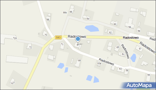 Radostowo, Radostowo, 67, mapa Radostowo