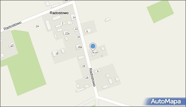 Radostowo, Radostowo, 7, mapa Radostowo