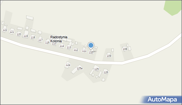Radostynia, Radostynia, 110, mapa Radostynia