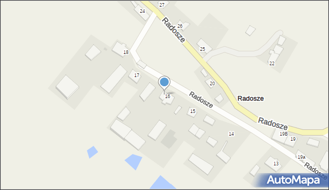 Radosze, Radosze, 16/2, mapa Radosze