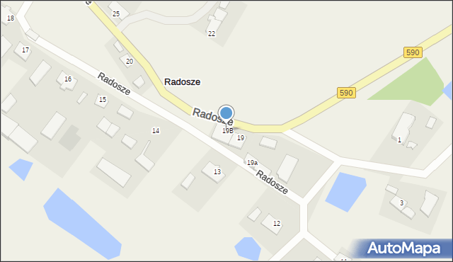 Radosze, Radosze, 19B, mapa Radosze