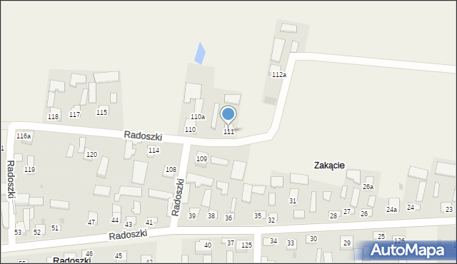 Radoszki, Radoszki, 111, mapa Radoszki