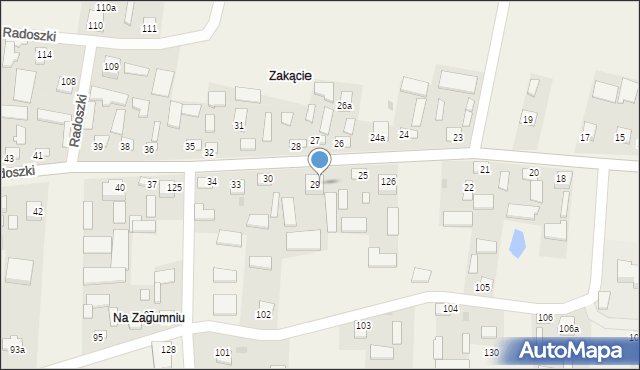 Radoszki, Radoszki, 29a, mapa Radoszki