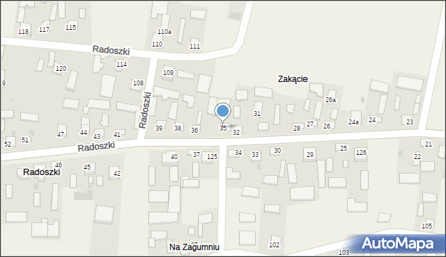 Radoszki, Radoszki, 35, mapa Radoszki