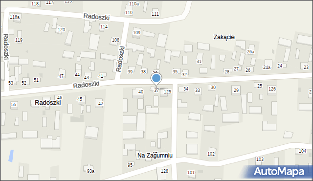 Radoszki, Radoszki, 37, mapa Radoszki