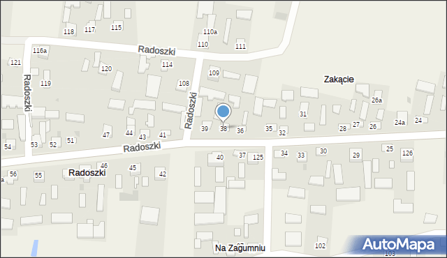 Radoszki, Radoszki, 38, mapa Radoszki