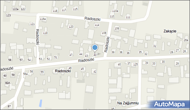 Radoszki, Radoszki, 41, mapa Radoszki