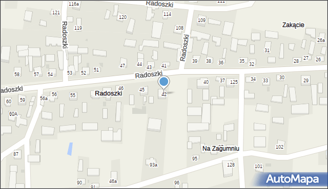 Radoszki, Radoszki, 42, mapa Radoszki