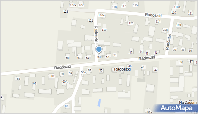 Radoszki, Radoszki, 53, mapa Radoszki