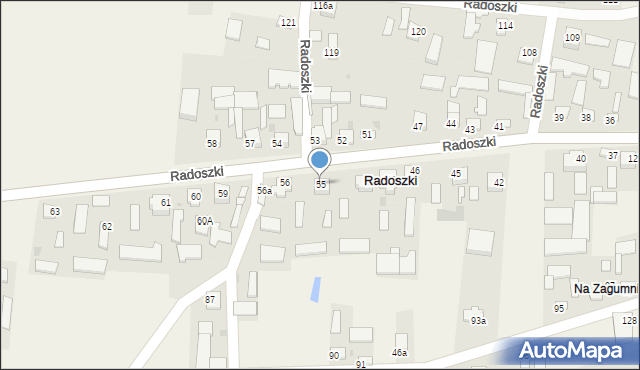 Radoszki, Radoszki, 55, mapa Radoszki