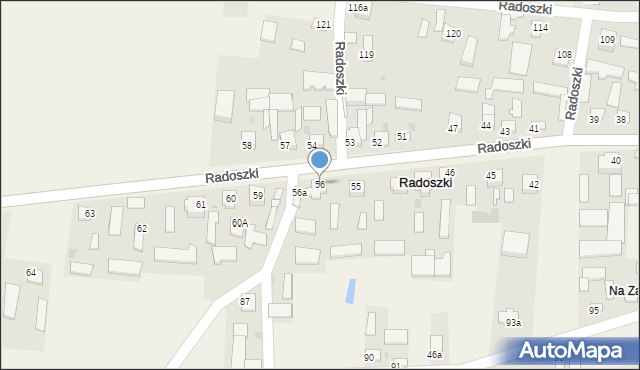 Radoszki, Radoszki, 56, mapa Radoszki