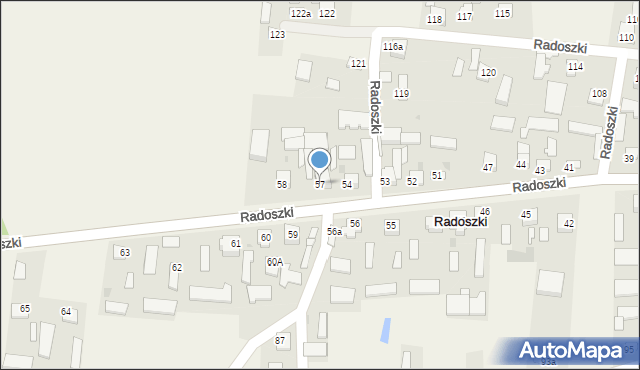 Radoszki, Radoszki, 57, mapa Radoszki