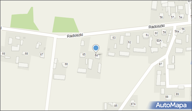 Radoszki, Radoszki, 64, mapa Radoszki