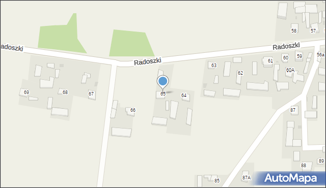 Radoszki, Radoszki, 65, mapa Radoszki