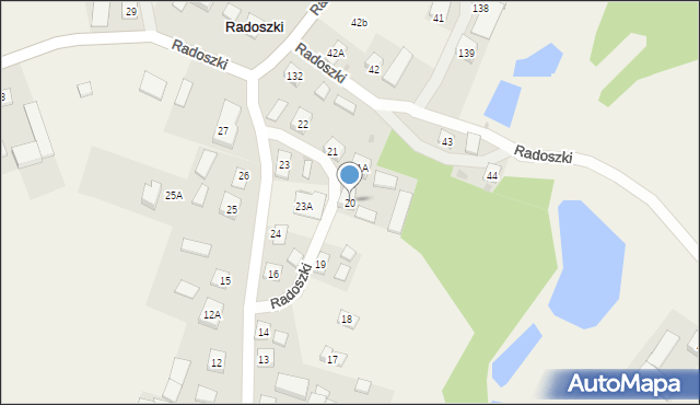 Radoszki, Radoszki, 20, mapa Radoszki