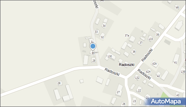 Radoszki, Radoszki, 30, mapa Radoszki