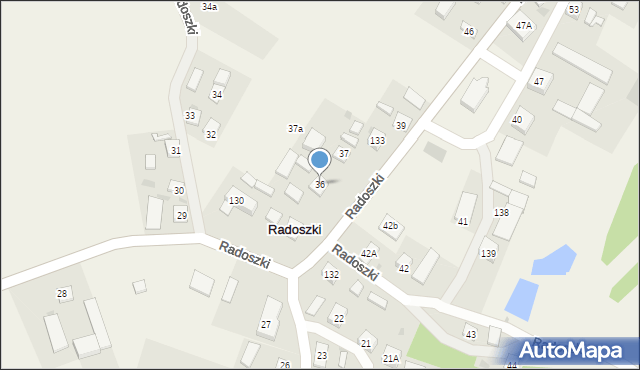 Radoszki, Radoszki, 36, mapa Radoszki