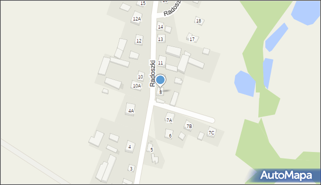 Radoszki, Radoszki, 8, mapa Radoszki