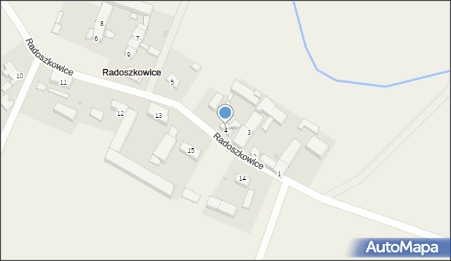 Radoszkowice, Radoszkowice, 4, mapa Radoszkowice