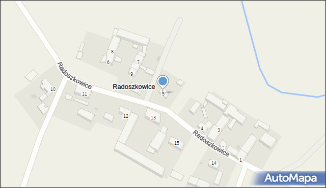 Radoszkowice, Radoszkowice, 5, mapa Radoszkowice