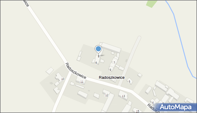 Radoszkowice, Radoszkowice, 8, mapa Radoszkowice