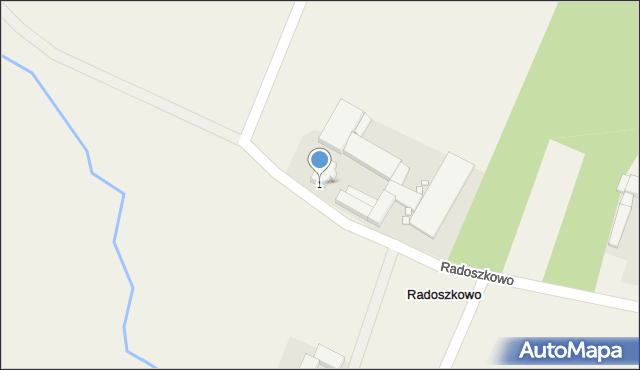 Radoszkowo, Radoszkowo, 1, mapa Radoszkowo