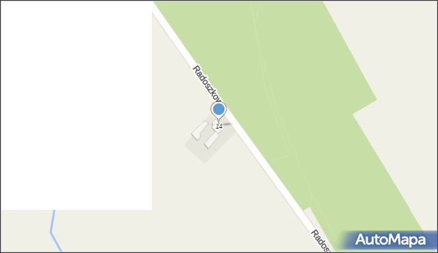 Radoszkowo, Radoszkowo, 14, mapa Radoszkowo