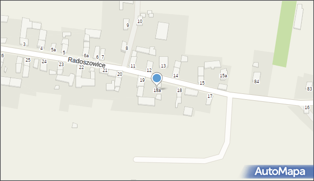 Radoszowice, Radoszowice, 18a, mapa Radoszowice