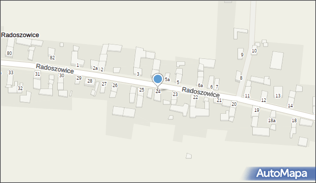 Radoszowice, Radoszowice, 24, mapa Radoszowice