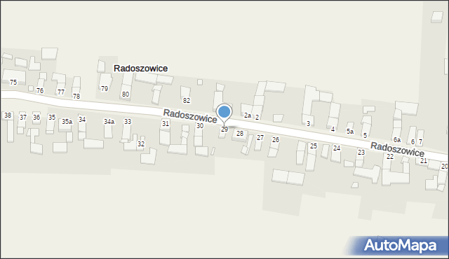 Radoszowice, Radoszowice, 29, mapa Radoszowice