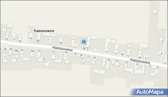 Radoszowice, Radoszowice, 2a, mapa Radoszowice