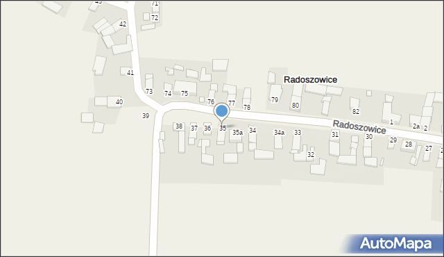 Radoszowice, Radoszowice, 35, mapa Radoszowice