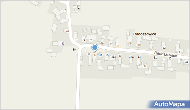 Radoszowice, Radoszowice, 37, mapa Radoszowice