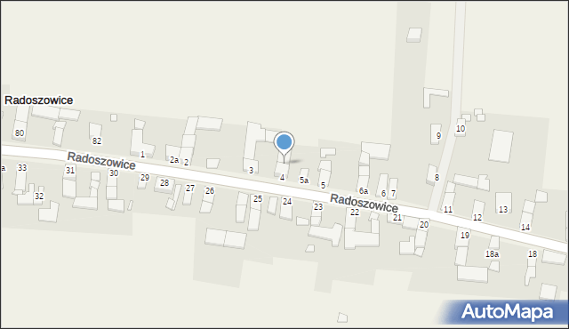 Radoszowice, Radoszowice, 4A, mapa Radoszowice