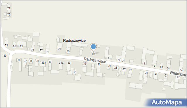 Radoszowice, Radoszowice, 82, mapa Radoszowice