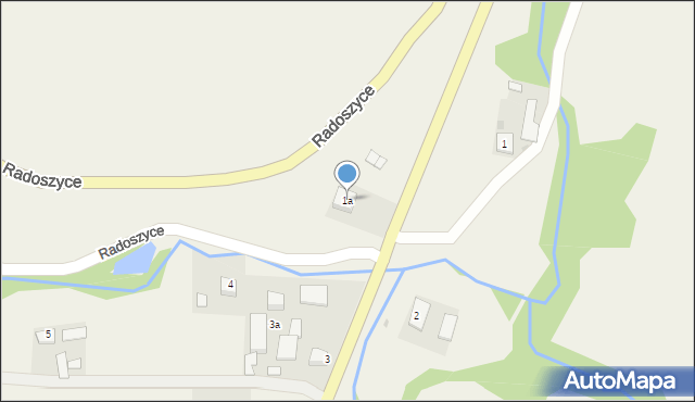 Radoszyce, Radoszyce, 1a, mapa Radoszyce