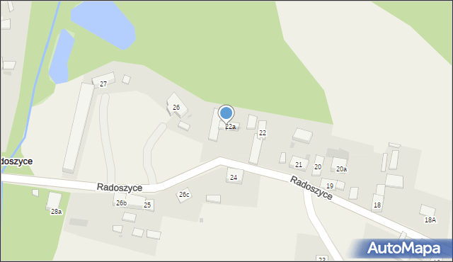 Radoszyce, Radoszyce, 23, mapa Radoszyce