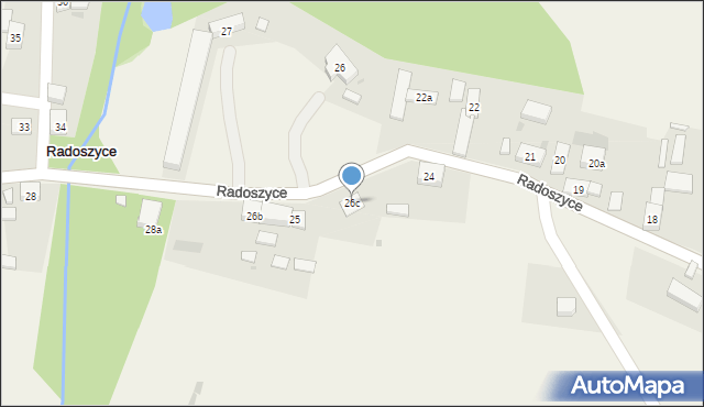 Radoszyce, Radoszyce, 26c, mapa Radoszyce