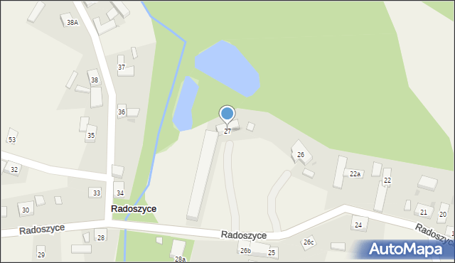 Radoszyce, Radoszyce, 27, mapa Radoszyce