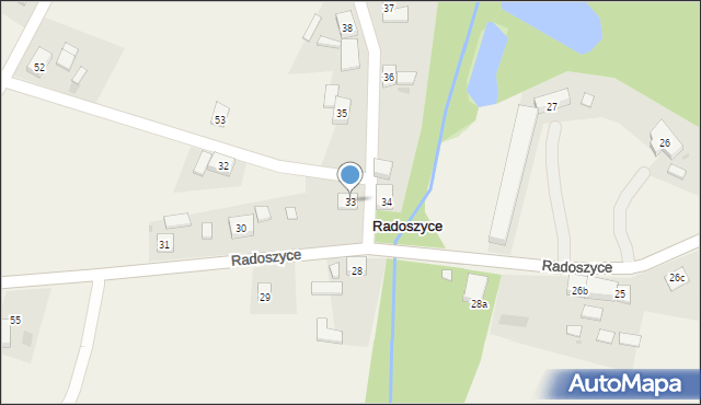 Radoszyce, Radoszyce, 33, mapa Radoszyce