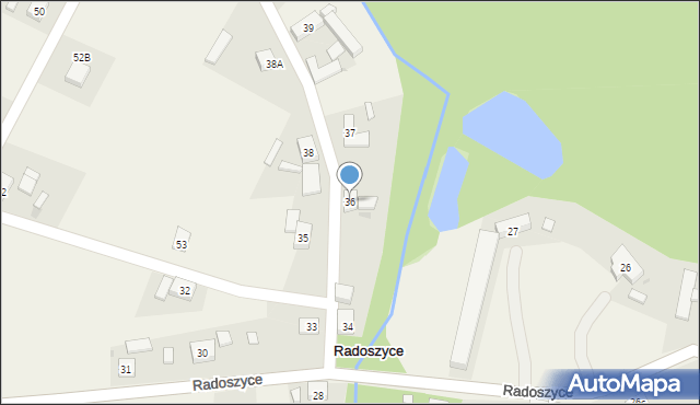 Radoszyce, Radoszyce, 36, mapa Radoszyce