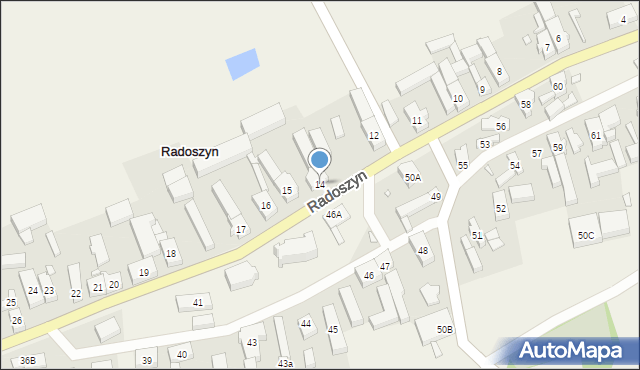 Radoszyn, Radoszyn, 14, mapa Radoszyn